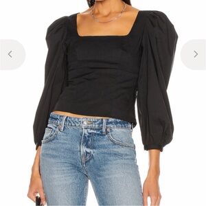 Staud puff sleeve top
